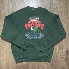 Vintage FOTL Sweatshirt Mens 2XL Green Pullover NAIA Soccer Champions USA Made