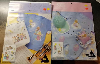 Spectrix Multi-Craft, Precious Moments, Sew Free Fabric Appliqué, 2 New Kits