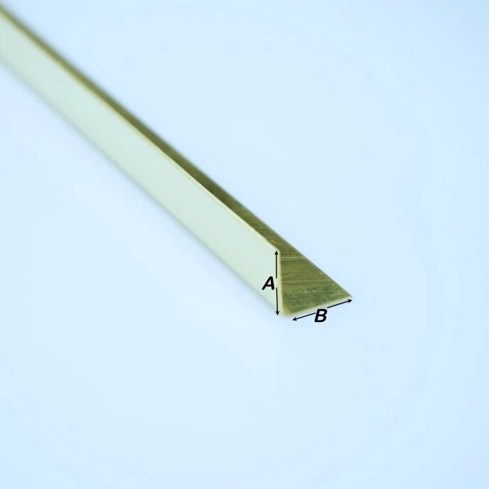 Winkelprofil Messing 1,0mm dick mit Schutzfolie L-Profil kostenloser Zuschnitt - Bild 2 von 3