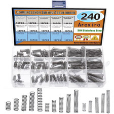 240Pcs 15 Sizes Compression Springs Assortment Kit, Mini Stainless Steel Springs