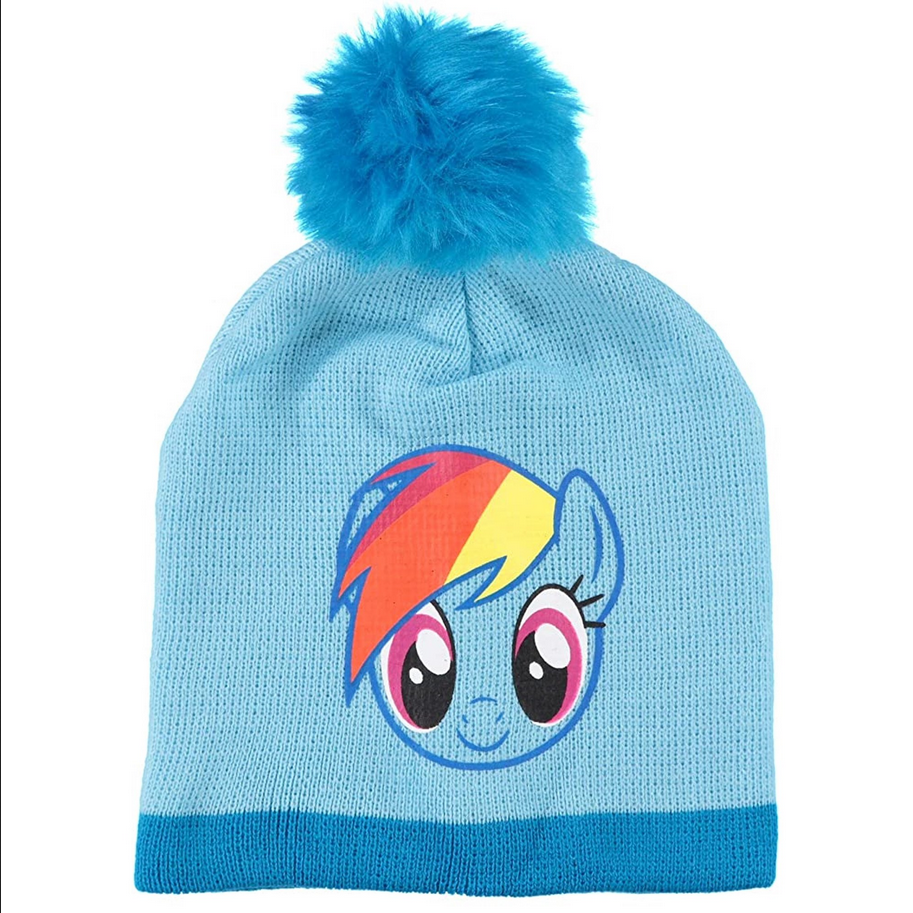 My Little Pony Set cappello berretto con guanti per bambini Rainbow Dash Beanie