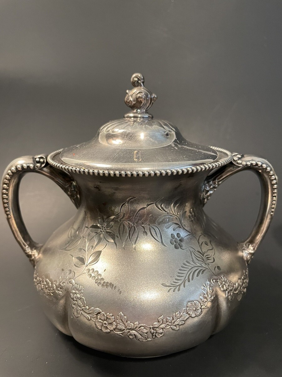 Antique Pairpoint Mfg. Co. Quadruple Silverplate 4 Piece Tea Set