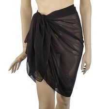 Beach Sarongs Premium Quality Semi Sheer Chiffon Sarong Cover Up Wrap One Size