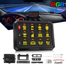 12 Gang Rgb Switch Panel Led Light Relay System For Jeep Wrangler Jl Jk Tj Yj