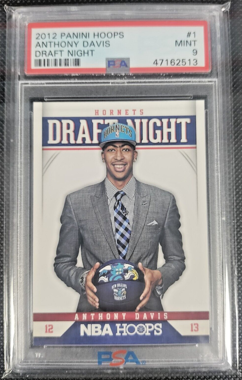 ANTHONY DAVIS 2012 PANINI HOOPS #1 DRAFT NIGHT PSA 9 - Pelicans