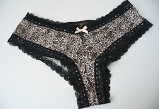 1 NEW Victoria's Secret VTG 2013 Soft Lace Leopard Cheeky Panty MEDIUM