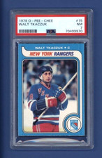 1979-80 OPC O-Pee-Chee #15 WALT TKACZUK PSA 7 NM New York Rangers