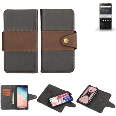 Handy Hülle für Blackberry KEYone Bronze Edition Wallet Case + Cover Handyhül