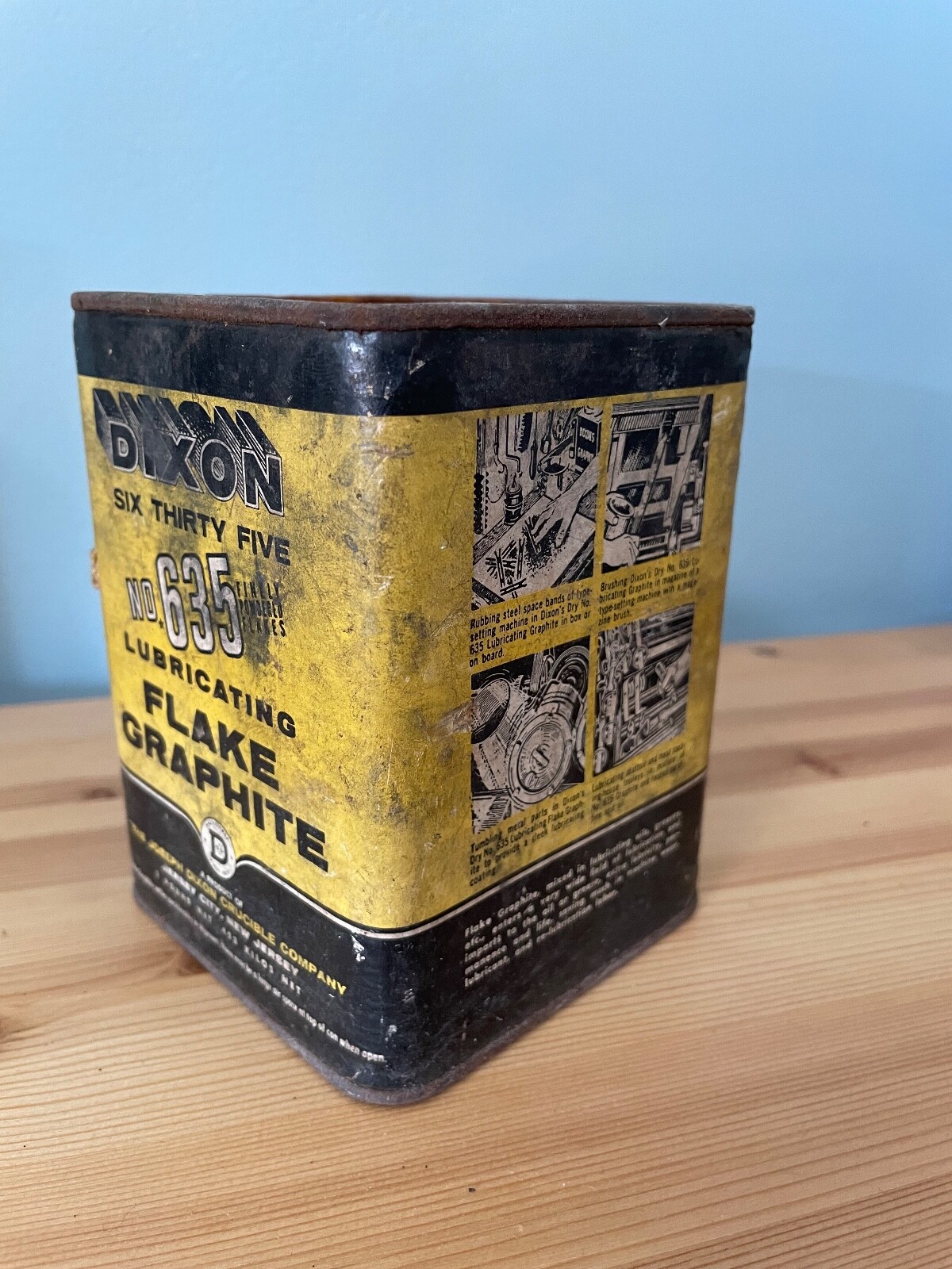 Vintage Dixon No.635 Lubricating Flake Graphite 1lb. eBay