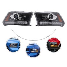 For 2013-2018 Dodge Ram 150025003500 Factory Projector Headlights W Led Drl