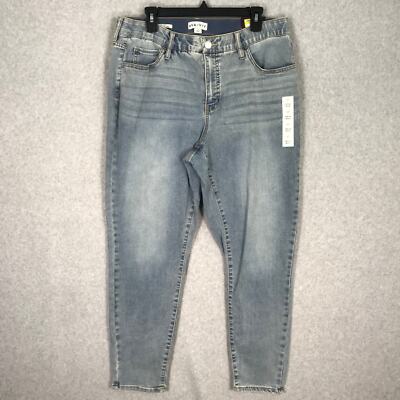 NEW Ava Viv Jeans Size 26 Skinny Stretch Mid Rise Comfort Elastic Waist Classic