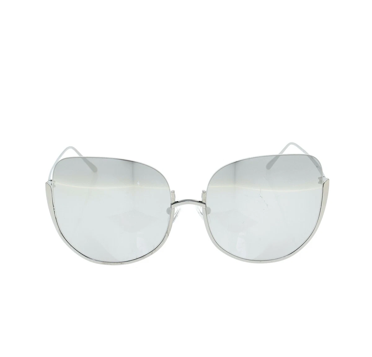 Linda Farrow Oversize Mirrored CatEye Sunnies 62mm Linda Farrow Cat Eye Sunglasses Yellow Gold Grey Lenses main image 2