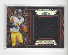 2019 Obsidian Volcanic Electric Etch Orange Benny Snell Jr. JERSEY Steelers /50