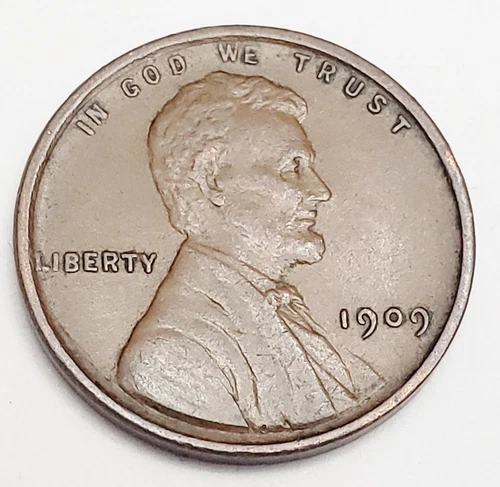 1909 P VDB / V.D.B. Lincoln Wheat Cent-Penny *AU - ABOUT UNCIRCULATED* FREE SHIP