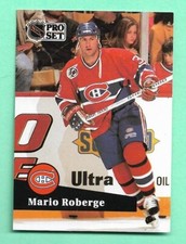 (1) MARIO ROBERGE 1991-92 PRO SET FRENCH # 415 CANADIENS ROOKIE NM (K7939)