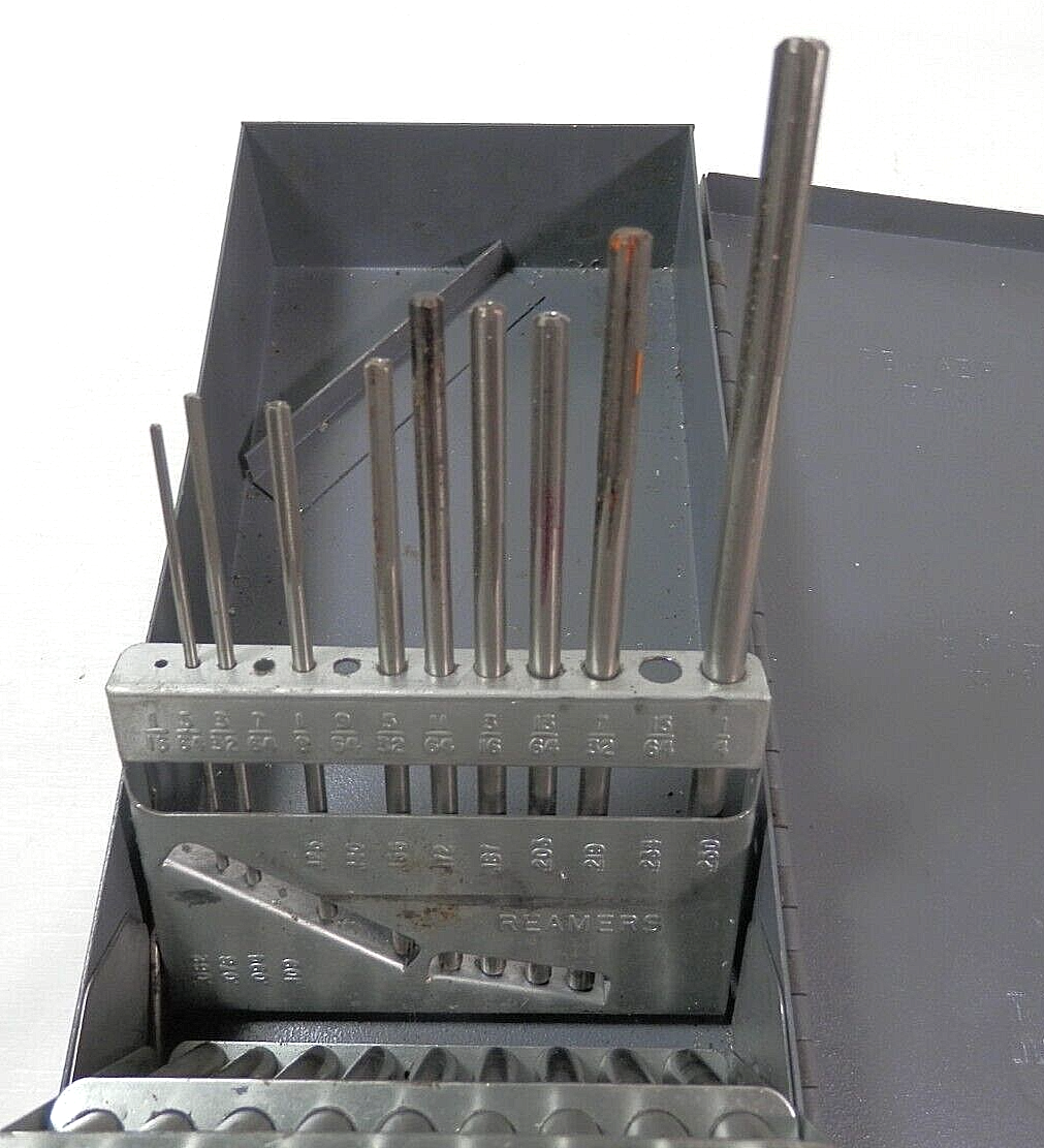 Yankee Chucking Reamer Set 1/16” 1/2” 25 Pc Sharp and Accurate eBay