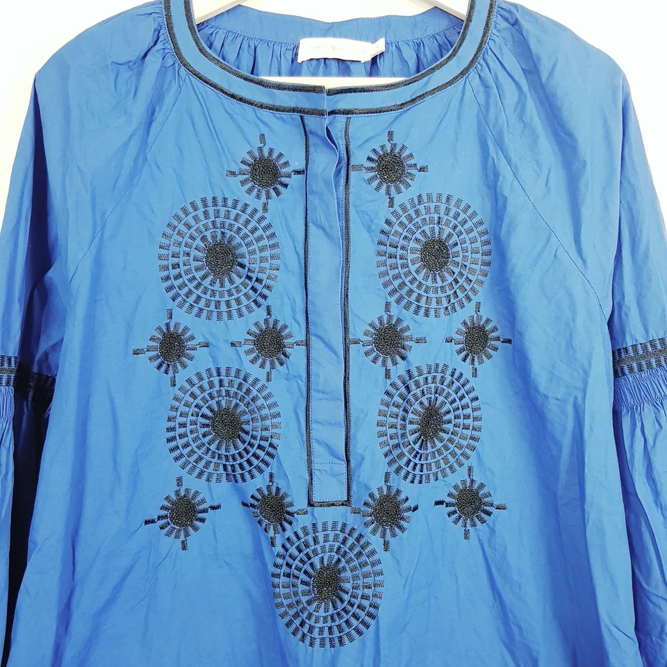 [ TORY BURCH ] Womens Aubrey Embroidered Tunic Top RRP$400+ | Size AU 12 or US 8 - image 2 of 4