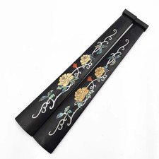 4/4 Violin Fingerboard with Nut, Fiddle Violin Fretboard, Ebony Inlay Pearl