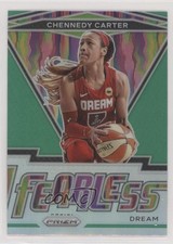2021 Panini Prizm WNBA Fearless Green Prizm Chennedy Carter #6 0b3