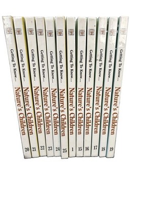 Getting to Know Nature's Children Books Lot of 12 Double Sided Books - Vintage