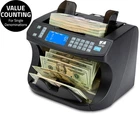 Bill Money Counter Machine Currency Cash Count Counting Counterfeit Detector