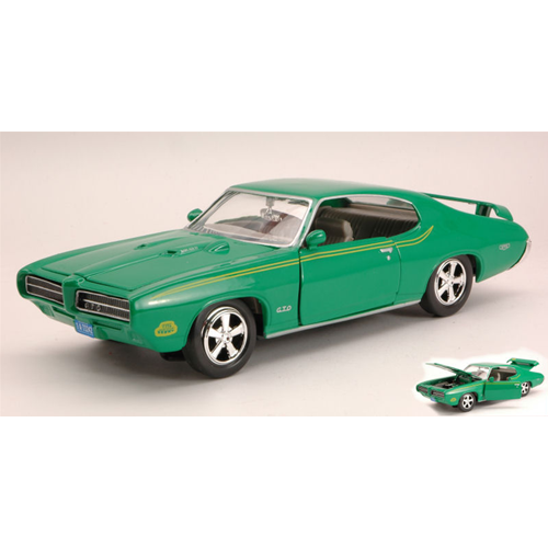 Pontiac Judge 1969 Green 1:24 Motormax Auto Stradali -D- Neues Modell-image