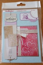 Spellbinders M-Bossabilities Reversible Embossing Folder EL-012 HEARTS  NEW