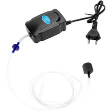 Aquarium Luftpumpe 3W 2L/min Komplett-Set Silikonschlauch Luftstein