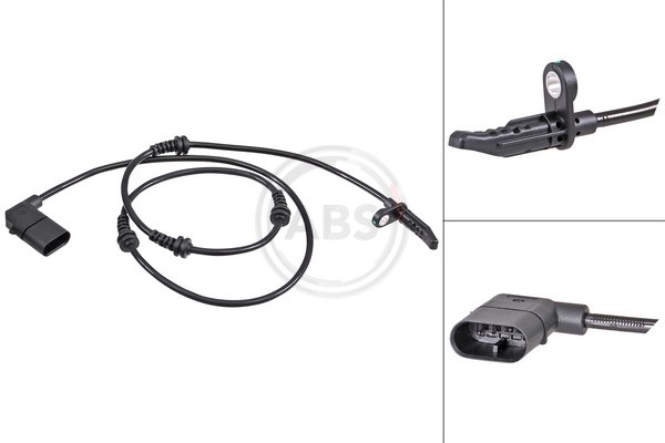 A.B.S.-OE 31990-OE Sensor, wheel speed for MERCEDES-BENZ