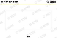 Glyco 71-4744/4 STD Pleuellager FüR Nissan,Opel,Renault,Vauxhall
