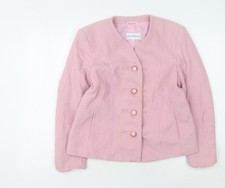 Gray & Osbourn Women's Pink Button Jacket Size 14
