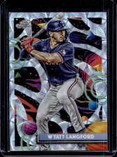 2025 Topps Cosmic Chrome Wyatt Langford Nucleus Refractor #189 Rangers