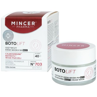 5902557260881 Mincer Pharma Botolift odżywczy krem-maska na noc No.703 50ml (P1)