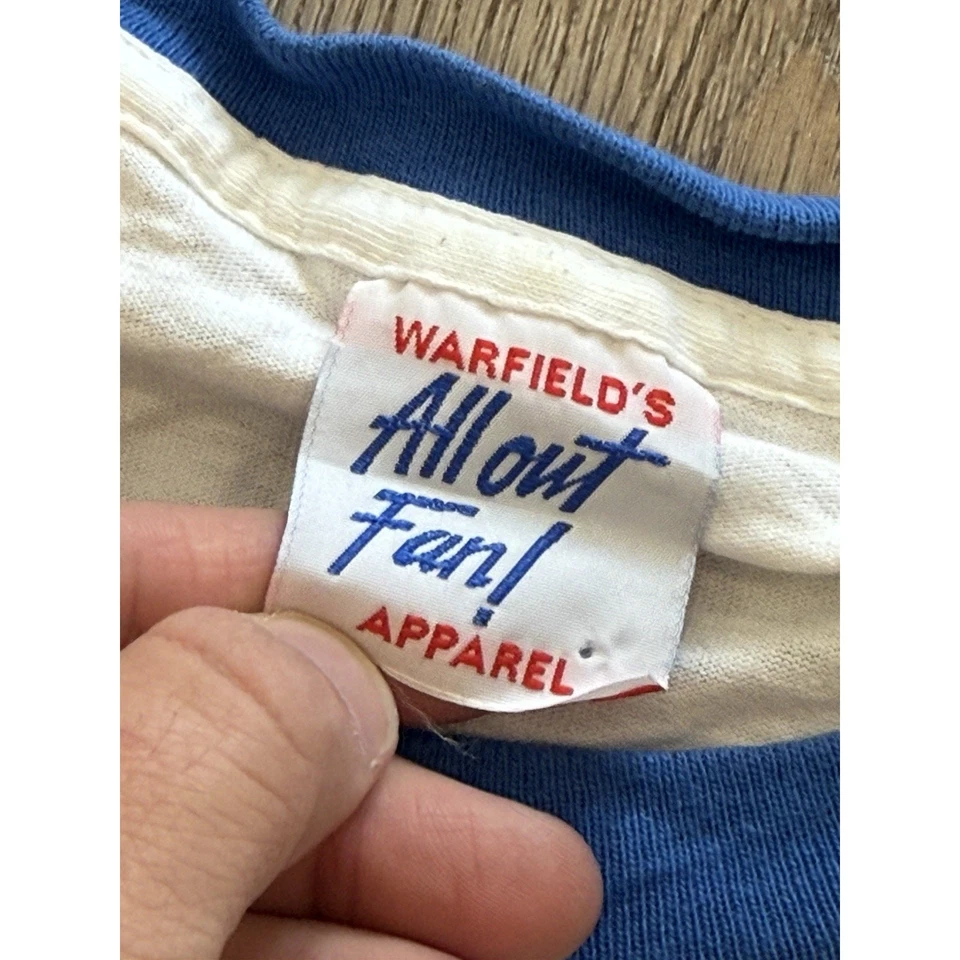 Camiseta New York Giants Vintage Anos 90 Logotipo NFL All Out Fan Apparel Masculina Extra Grande 1998 - Imagem 4 de 4