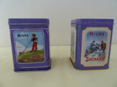 2 x Milka Naps Nostalgie Dose - Edition Nr. 1 Blechdose   +  Gipfelstürmer