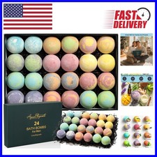 24-Piece Luxury Bath Bomb Collection   , Fragrant, and Moisturizing for Men