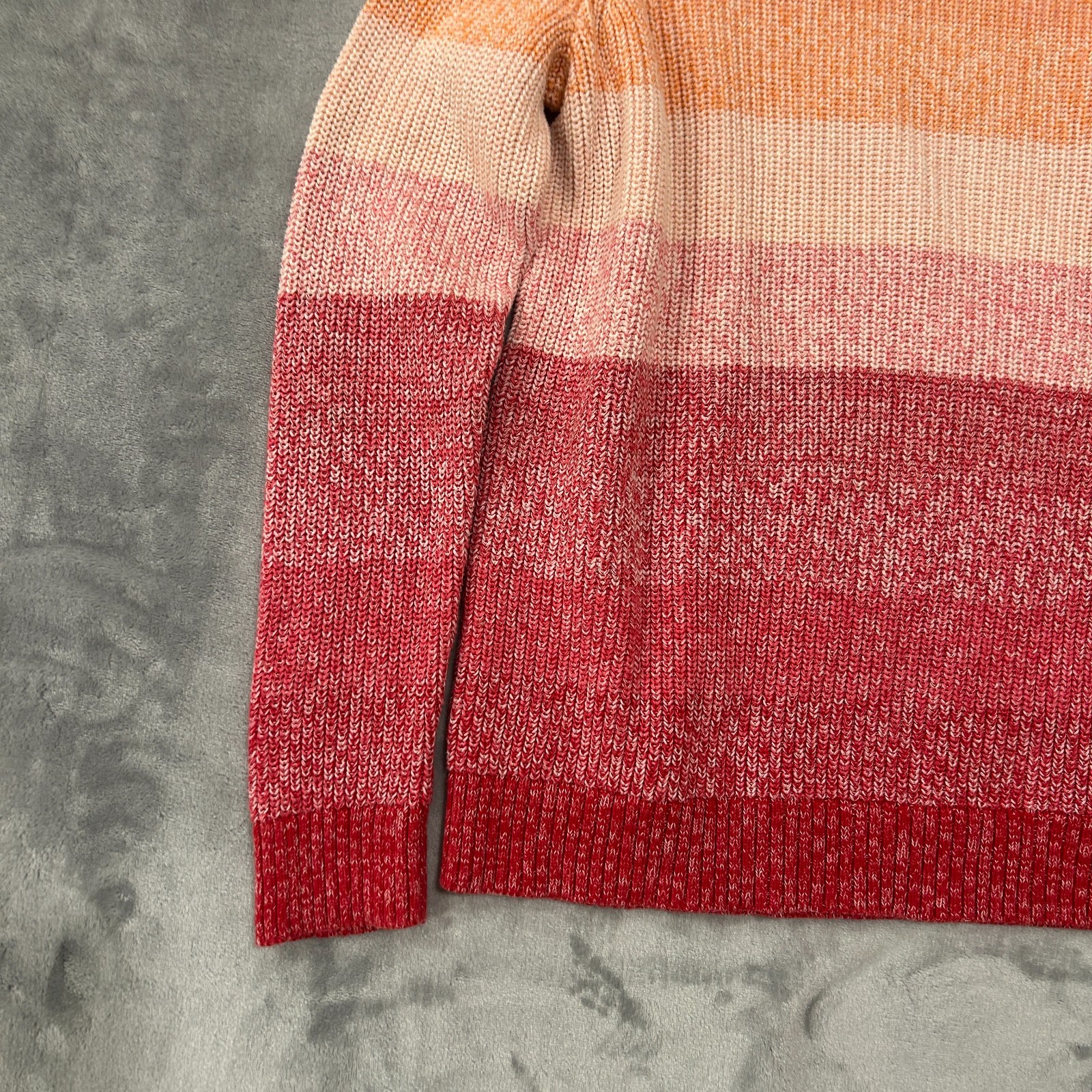 Talbots Gradient Colorblock Lightweight Knit Swea… - image 9