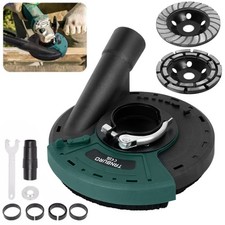 2x Diamantschleiftopf 125 Premium Estrich Beton + Absaughaube f. Winkelschleifer