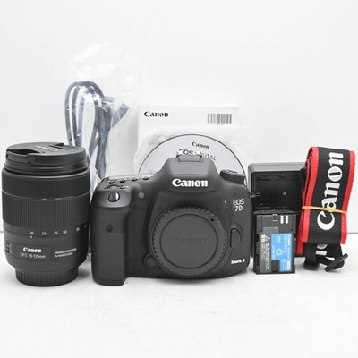 Shutter count4082 Canon Digital SLR Camera EOS 7D Mark II Lens Kit