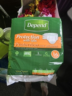 Depend Fresh Protection 16 Briefs With Tabs - NEW