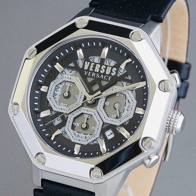 [A3P] Versus Versace Octagonal Luxury Men's Watch 45mm Waterproof [p53]