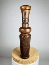 Vintage Unmarked Duck Call Old Hand Checkered Handmade-Rare Find in Arkansas