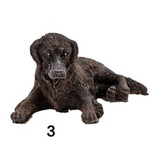 Chocolate Laying Labrador Retriever Dog ideal as a cake topper or gift
