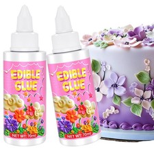 Edible Glue for Cake Decorating - 5 oz Clear Food 1 Fl Oz (Pack of 2), clear