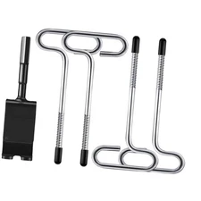 Ice Anchor Drill Adapter Kit with Stake Nails Ice Anchor Tools for Ice Insert