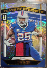 Panini 2019 Unparalleled LeSean McCoy Feats of Strength PATCH NUMBERED TO /5