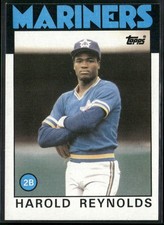 1986 Topps #769 Harold Reynolds RC Rookie Card. rookie card picture