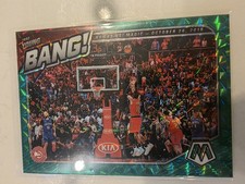 2020 Panini Mosaic Trae Young Bang! Green Prizm All Star 13 MINT