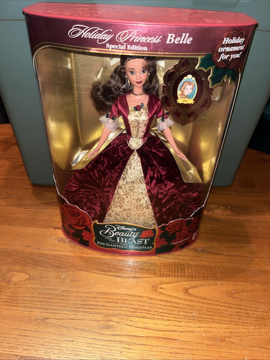 1997 Holiday Princess Belle Disney Beauty the Beast Barbie Doll 16710  Mattel