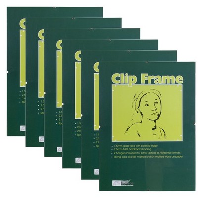 Ambiance Gallery Clip Frame - 8x10-6 Pack of Modern 8X10, Box 6 